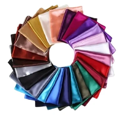 Silky Satin 35 Inch Hair Scarf Fashion  Spiritual Mouchwa for Women/ Men pink - Image 1 of 4