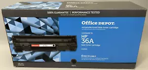 Marca Office Depot - Cartucho de tóner láser compatible HP negro (HP 36A) - Imagen 1 de 4