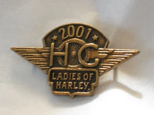 2001 Ladies of Harley Pin , Hog Pin , Harley Davidson Pin, (**) - Picture 1 of 1