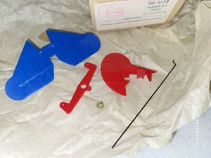 NOS Cox Fokker D7 Stabilizer Red Rudder Bellcrank & Wire in Box #8173 - Picture 1 of 2