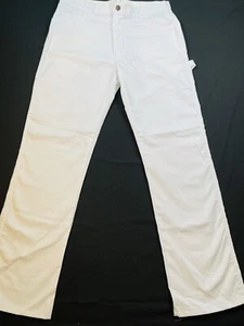 Dickies Pants Men 34x34 White Relaxed Painter Carpenter Excellent Condition - Picture 1 of 10