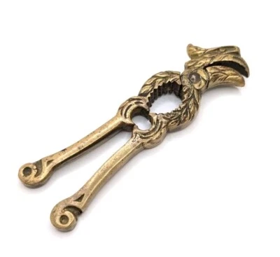 Vintage Heavy Rare Nutcracker Brass Chicken Bird Rooster Christmas Holiday Gift - Image 1 of 4