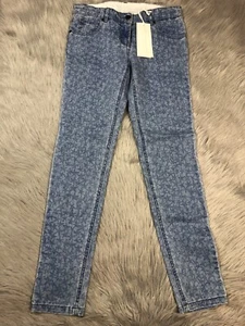 Stella McCartney Girls Nina Star Print All Over Denim Jeans Size 12 Years - Picture 1 of 9