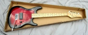 B Guitars Series Electric Guitar 39″ (Sunburst) Red/Black Viper GE93-RDS-New! - Picture 1 of 9