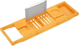 Bathtub Tray Caddy - Bath Tray Expandable - Bath Tub Tray Table for Bathtub - Picture 1 of 7