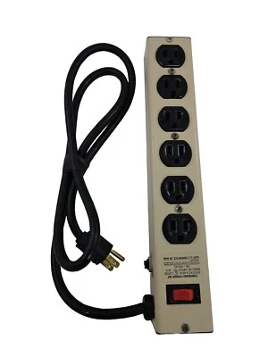 Alert SLP Temporary Power Tap, 6-Outlet Heavy Duty Power Strip 6M15-6 125V 15A - Image 1 of 4