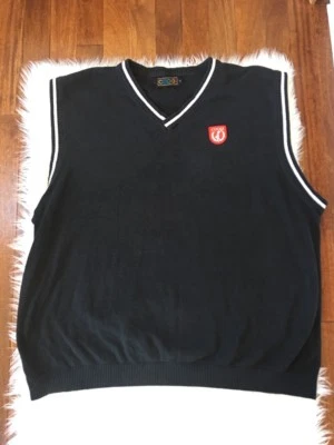 Coogi Sweater Vest Spell It Out Black Size XXL Retro Women Dancer Men Top VTG - Image 1 of 4