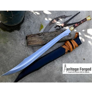 Scimitar Sword -Handmade-Viking sword-Large sword-Hunting-combat-tactical-forged - Picture 1 of 9