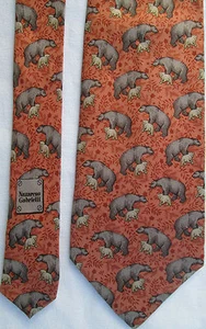 -AUTHENTIQUE cravate cravatte NAZARENO GABRIELLI  100% soie  TBEG  vintage    - Picture 1 of 4