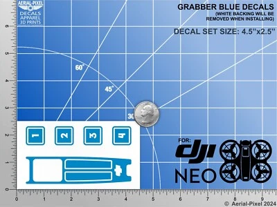 DJI Neo Racing Stripes With Battery Decals Number #1-4 - Image 1 of 2