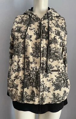 grn apple tree Hoodie Toile Print S - Image 1 of 4