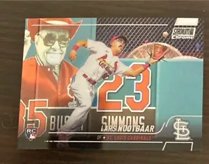 2022 Tops Stadium Club Chrome Refractor Lars Nootbaar Refractor RC Cardinals - Picture 1 of 2