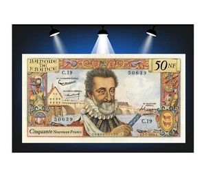50 Neue Francs Heinrich IV 1959 F.58.02 - Bild 1 von 2