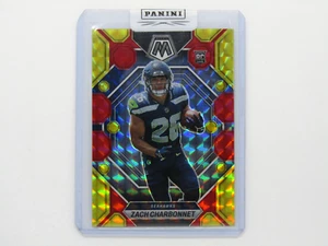 2023 Panini Mosaic Choice Fusion Red Yellow Prizm Zach Charbonnet 39/80 RC #379 - Picture 1 of 3