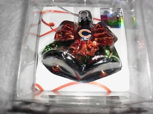 CHICAGO BEARS glass ornament, NEW - Picture 1 of 1