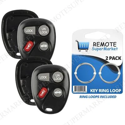 2 Replacement for 2000-2004 Saturn L LS LW 100 200 300 Remote Key Fob Shell Case - Image 1 of 4