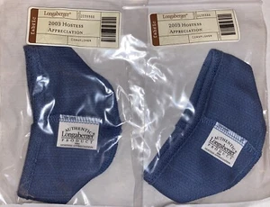 Set di 2 Longaberger #2035588 Cornflower Liner-2003 Hostess Apprezzamento Nuovo! - Foto 1 di 2
