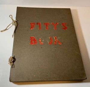 Vintage Scrapbook Cut Out Pictures Handmade “Fity’s Book” 20 pg 6 Extra Pictures - Picture 1 of 20