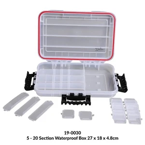 Zwim Waterproof Fishing Tackle Box with Dividers ,carp pike sea fly Fishing - Picture 1 of 5
