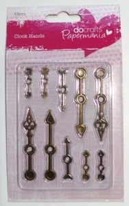 Papermania Scrap & Card Making Embellishments Clock Hands 24 to 58mm Long 10 Pk - Picture 1 of 1