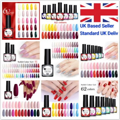 UR SUGAR UV LED Nail Gel Polish Soak Off Varnish Base Top Coat 7.5ml UK SELLER