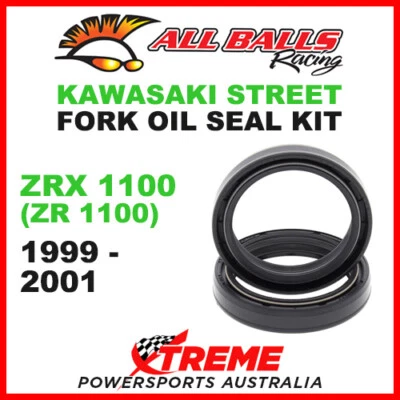 Kit de sellado de aceite de horquilla All Balls 55-123 Kawasaki ZRX1100 ZR1100 1999-2001 43x55x9,5/1 Foto 1 de 2