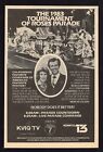 1983 Tv Ad ~ Tournament Of Roses Parade Stephanie Edwards & Bob Eubanks Hosts