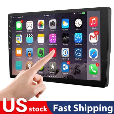 CAMECHO Car Stereo Radio Auto Carplay Android 15 10.1" Double 2Din Touch Screen GPS WIFI