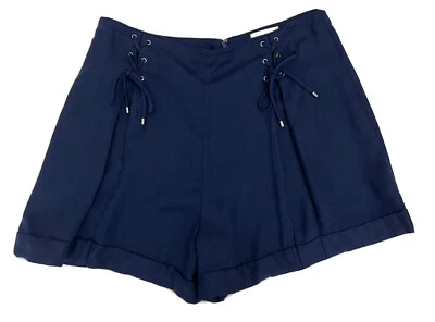 Pantalones cortos para mujer Club Monaco azul marino Ditmas talla 12 venta al por menor $129 Foto 1 de 3