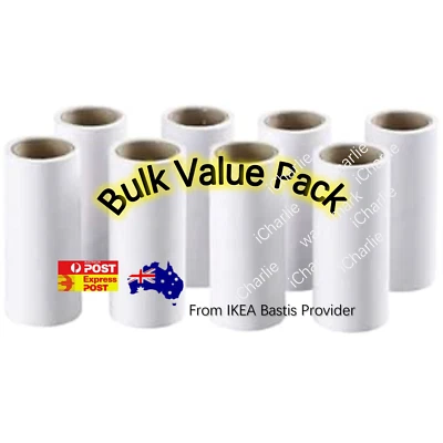 6x IKEA Bastis Lint  Roller Compatible Refills Dust Animal Pet Hair Remover 360s - image 1 of 2