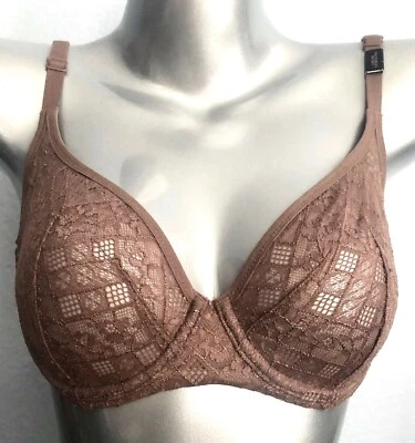 Victoria's Secret Body by Victoria Nwt Brown Unlined VS Demi Bra 34 - Image 1 of 3