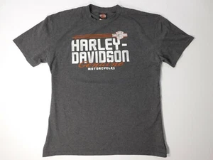 Harley Davidson Akron Ohio T-Shirt Herren Gr. XL dunkelgrau Rubber City - Bild 1 von 7