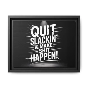 Canvas Wall Art, Motivational Print, Home Office Decor, Dorm Room Wall Decor, - Picture 1 of 13