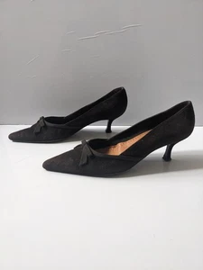 Russell & Bromley braune Wildleder Pumps EU38,5 UK5,5 Schleifendetail Vintage Y2K  - Bild 1 von 9