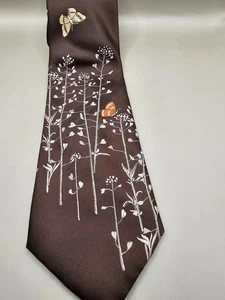 Via Ravenna Geometric Men's Neck Tie – 100% Polyester, Classic, Formal, Elegant - Picture 1 of 7