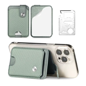 Porta Carte Di Credito Adesivo Moda 2 Porta Carte Di Credito Piegato per Cellula - Foto 1 di 16