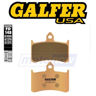 Galfer Brakes Front 1370 HH Sintered Brake Pads for 1992-1997 Honda CBR900RR ji Foto 1 de 4
