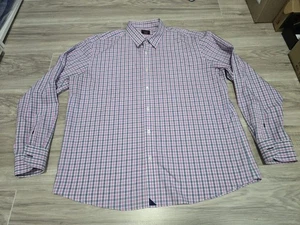 UNTUCKit Camisa de Hombres con Botones Camisa a Cuadros Púrpura XXL Algodón Sin Arrugas - Imagen 1 de 9