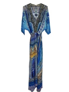 Camilla Franks Palace of Dreams Silk Dress Size 1 AU 10/US 6 Maxi cover up* - Picture 1 of 8