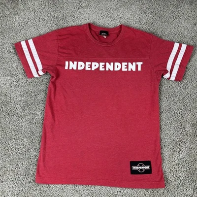 Camisa DE COLECCIÓN Independent Truck Co Para Hombres M Roja Skateboarding Mangas a Rayas Años 90 Foto 1 de 4