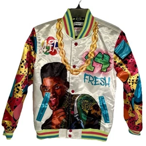 Fresh Prince of BEL-AIR Satin Jacket YOUTH LARGE 34” Chest Headgear Classics - Picture 1 of 13
