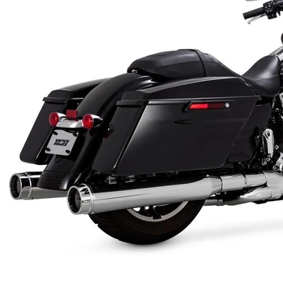 Vance & Hines Torquer 450 Slip-Ons in Chrome 2017-2025 Touring FLH/FLT Glide M8 - Image 1 of 4
