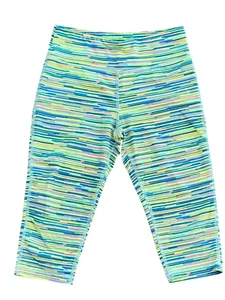 7/8 Danskin Leggings Active Pants Girls Space Dye Green Purple - Picture 1 of 6