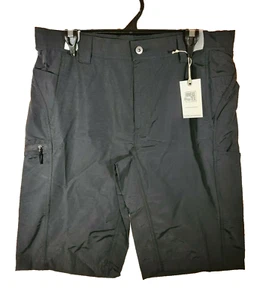 Pantalones cortos negros para caminata al aire libre 3/4 Rivers Tex medianos talla 34 nuevos con etiquetas - Imagen 1 de 2