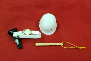 Vintage GI Joe Military Police MP Holster Belt, Helmet, and Billy Club - Picture 1 of 7