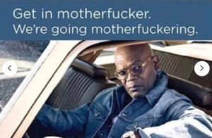 Get In Mother Fu***** We're Going. Imán para nevera brillante All On a Funny 2x3. - Imagen 1 de 2