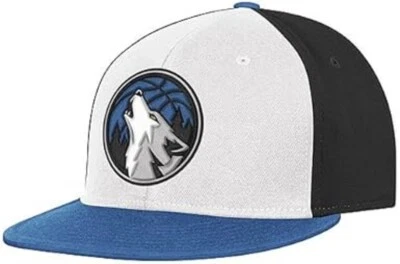 Minnesota Timberwolves Flat Brim Flex Fitted Adidas Hat - Size S/M - Image 1 of 2