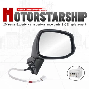 1x Passenger Side Mirror Power Black Heated 5 Wires for 2012-2015 HONDA CIVIC - Picture 1 of 10