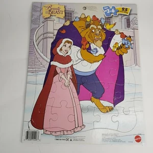 Vintage 1997 Mattel Disney Die Schöne und das Biest Tablett Puzzle 25 Teile - Bild 1 von 5