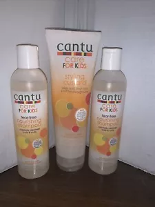 Cantu Care for Kids Tear-Free Nourishing Shampoo 8 oz )2) & 1 Styling Custard - Picture 1 of 2